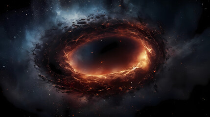 Black Hole Universum Galaxy Schwarzes Loch Generative AI