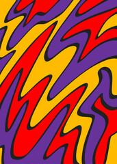 Abstract background with colorful wavy oil painting pattern	