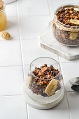 granola baked with greek yogurt