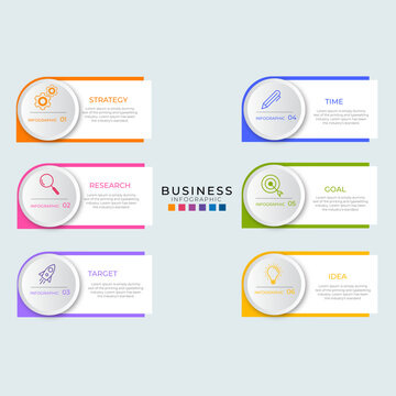  Tree steps modern business infographic template design