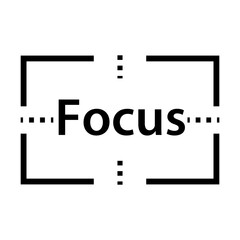 Focus icon. Aiming icon. Vector.