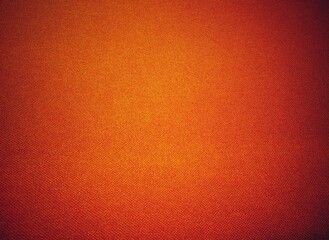 Orange fabric surface, black vignette for decoration, orange fabric texture, abstract background.