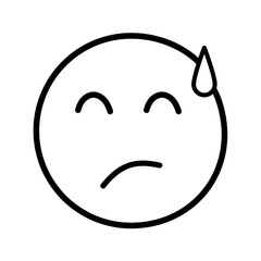Face emoji vector illustration 