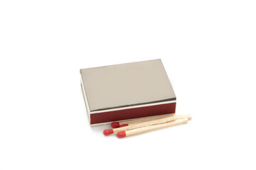 Box of matches isolated on a white background