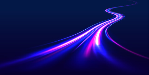  Light dynamic effect. Abstract sport background with motion elements.