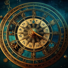 Signe &eacute;sot&eacute;riques et astrologiques vintage, Generative IA