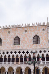 the facade of the palace