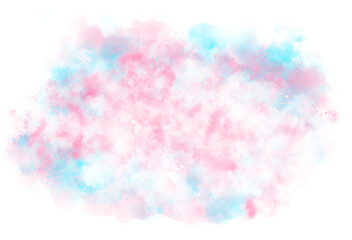 cloud smoke powder gradient with transparent background
