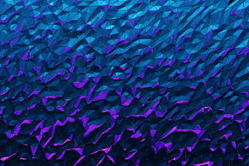  3d Illustration   purple crystals. Patter on a monochrome background, pattern. Geometric background