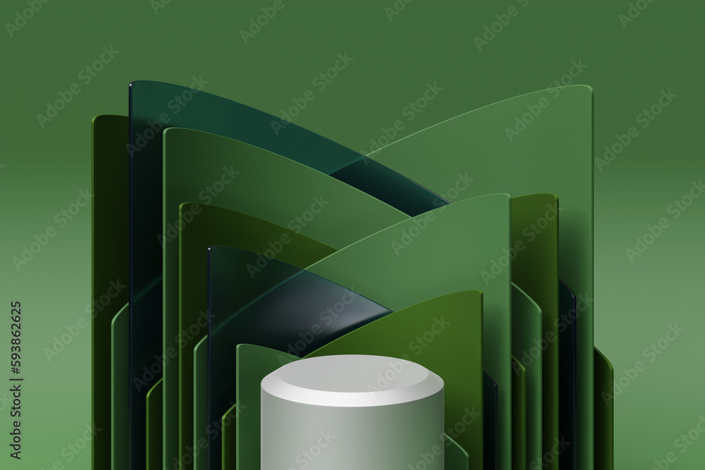Aufkleber 3d background products display podium scene with geometric platform. backdrop background 3d render w