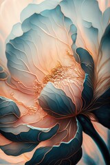 Beautiful abstract floral background, made with generative ai