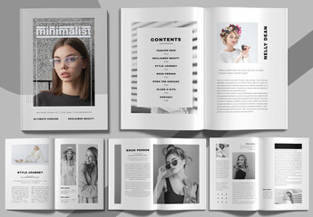 Fashion Magazine Design Layout