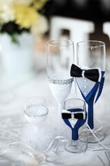 Kieliszki dla pary młodej