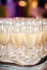 Kieliszki z szampanem