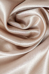 Gold silk background.Gold fabric background
