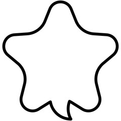 Speech balloons icon, line style vector illustration