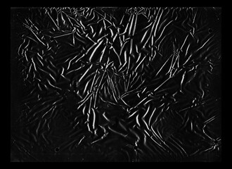 Plastic wrap texture for overlay wrinkled stretched plastic effect graphic design and visual composition