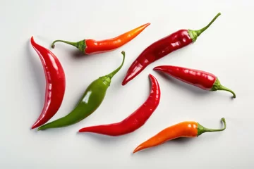 Fotobehang Colorful chili. Generate Ai © nsit0108