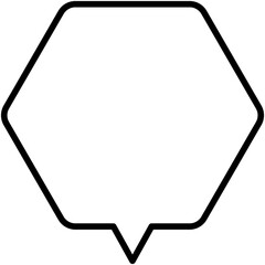 Speech balloons icon, line style vector illustration