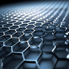 A Single-Atom Layer of Graphene material with hexagonal grid