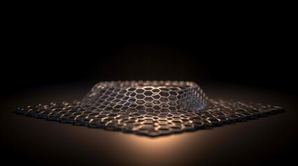 A Single-Atom Layer of Graphene material with hexagonal grid
