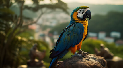 Obraz premium Symphony of Wings: A Kaleidoscope of Avian Beauty