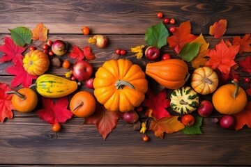 Pumpkin festive autumn decor. Generate Ai