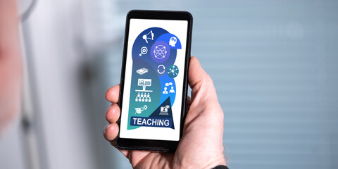 Teaching concept on a smartphone