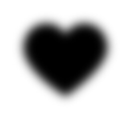 blurred heart transparent background