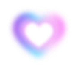 blurred heart transparent background