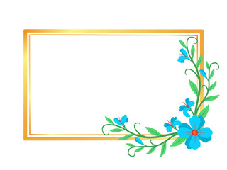 Obraz premium Flower Frame Background