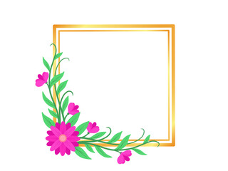 Flower Frame Background