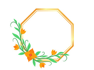 Wild Flowers Frame Background