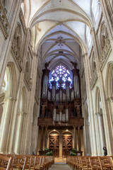 Coutances. Chœur et autel de la cathédrale Notre-Dame. Manche. Normandie	