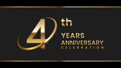 4th anniversary logo