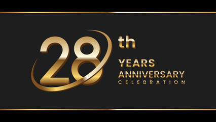 28th anniversary logo