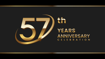 57th anniversary logo