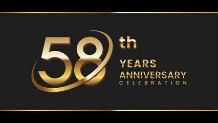 58th anniversary logo