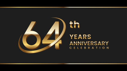 64th anniversary logo