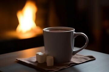 Winter hot chocolate. Generate Ai