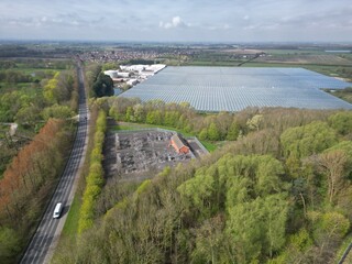 Drax biomass and coal fuelled power station, modern green power electricity production station, Selby