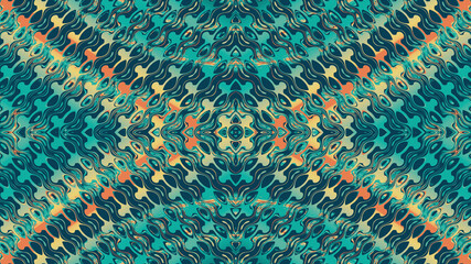 illustration with abstract background with colorful circles