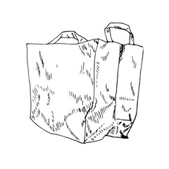 Paper bag sketch 