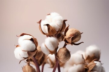 Bouquet of cotton gift. Generate Ai - obrazy, fototapety, plakaty