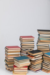 learning literacy science education stack of books on a green background
