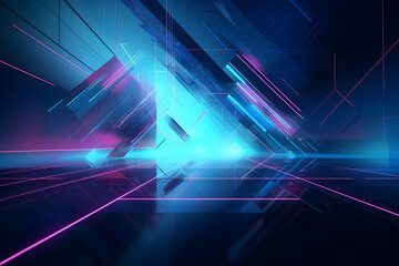 Background for presentations in modern, futuristic and minimalist style, Generative AI