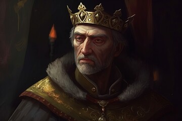Medieval duke portrait. Generate Ai