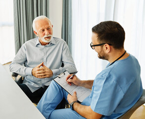 nurse doctor senior care caregiver help assistence retirement home nursing elderly man health...