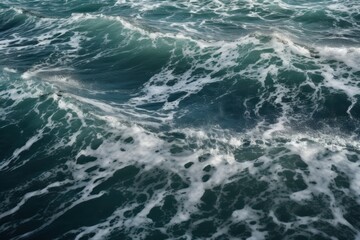 Fototapeta na wymiar Ocean calm waves. Generate Ai