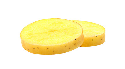 Potato slice isolated on transparent png